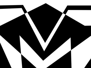 Abstract and geometric pattern in black and white.