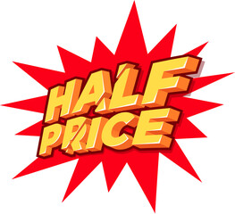 Half Price label.