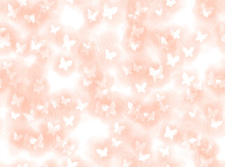 水彩蝶のやわらか壁紙（シームレス）