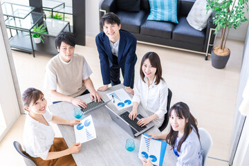 Young office worker at a venture company