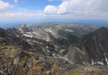 Perspective of Slovakian Vysokie Tatra Mountains