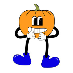 cartoon disgruntled pumpkin150822