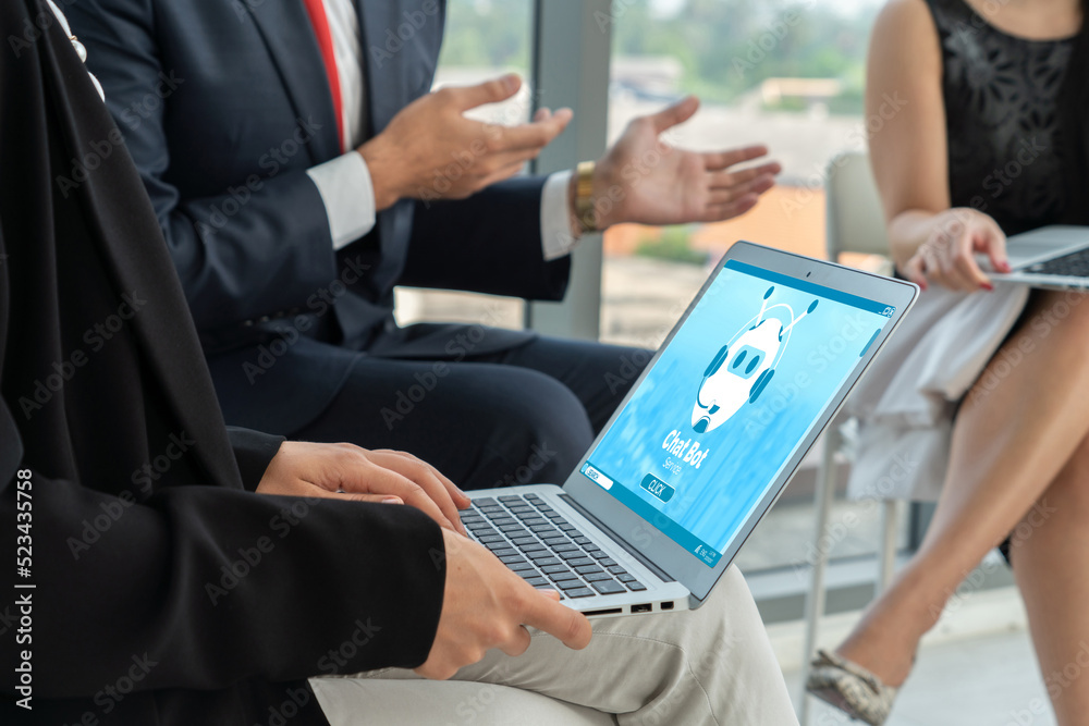 Poster chatbot software application for modish online business that automatically reply to customer questio
