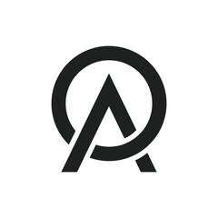 OA monogram logo vector design illustration