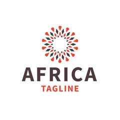 Africa logo icon design vector
