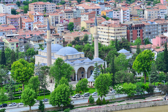 Historic mansions in Amasya, Turkey - Amasya is located in the north of Anatolia, in the inner part of the Middle Black Sea Region.
