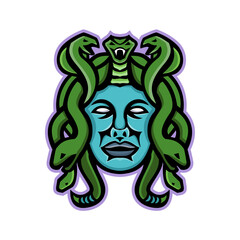 Obraz premium Medusa Greek God Mascot