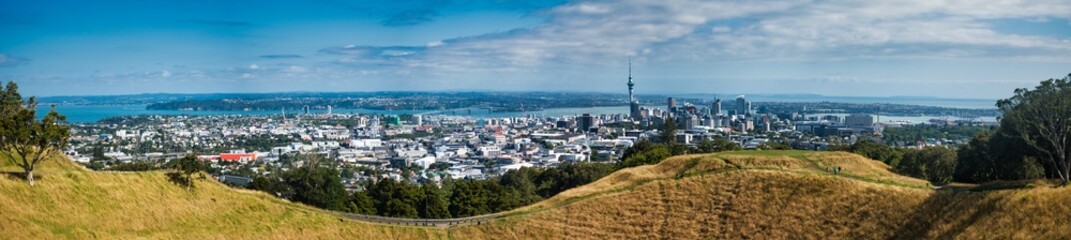 Panorama of Auckland capital of New Zealand