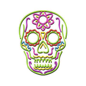 Sugar Skull Neon Sign