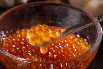 新鮮なイクラの醤油漬け