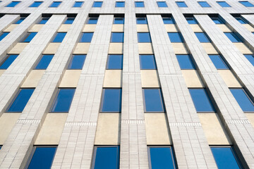 windows of a building. office building. windows pattern.