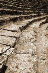 Antique ghost town Hierapolis, in Pamukkale, Turkey