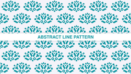 flat ornament line pattern design