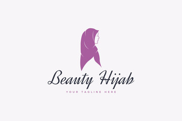 Hijab logo with classic and beautiful design
