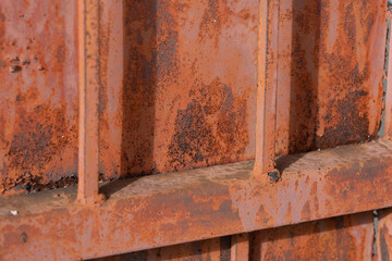 rusty closeup of old rusty welding. Rusty metal grunge background.