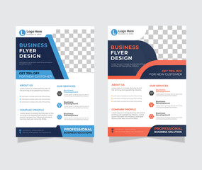Modern corporate flyer template