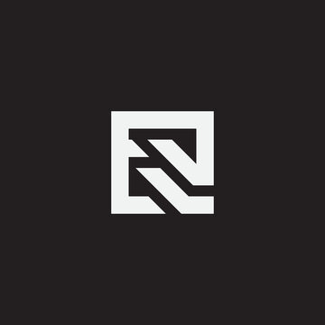Initial letter ER monogram logo template.