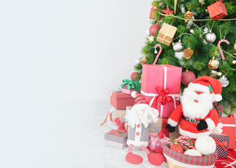 santa claus with gifts