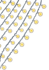 Light bulb , christmas lights watercolor with transparent background