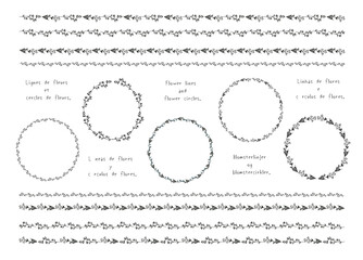 草木のフレーム、ラインセット