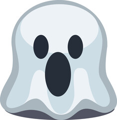ghost cartoon character, emotion
