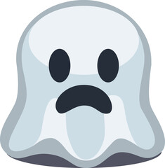 ghost cartoon character, emotion
