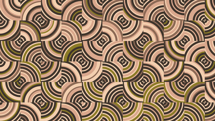 green, olive, brown and beige geometric pattern, seamless wallpaper for fabric, tile and tablecloth