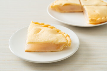 Toddy palm pies on plate