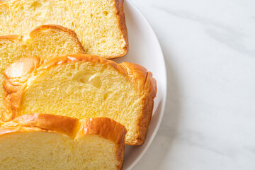 Sweet potato bread with coffee