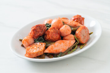  Stir Fried Fish Balls with Yentafo Sauce