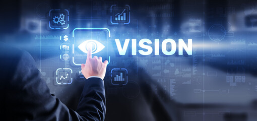 Fototapeta na wymiar Vision Direction Future Business Inspiration Motivation Concept