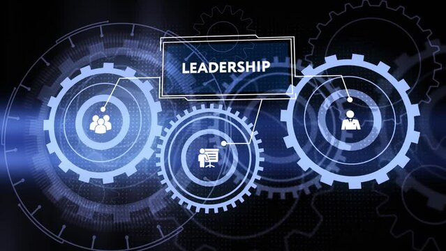 Business, Technology, Internet and network concept. Leadership business management.