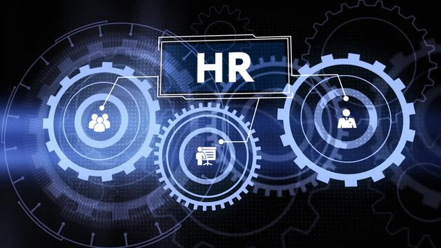 Business, Technology, Internet and network concept. Human Resources HR management concept.