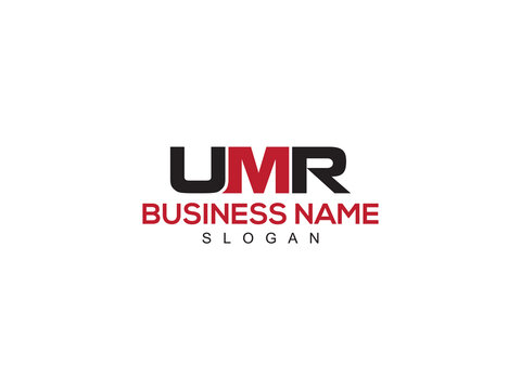 Colorful UMR Logo Icon Design, Three Alphabet umr Logo Letter For Any Type Of Business