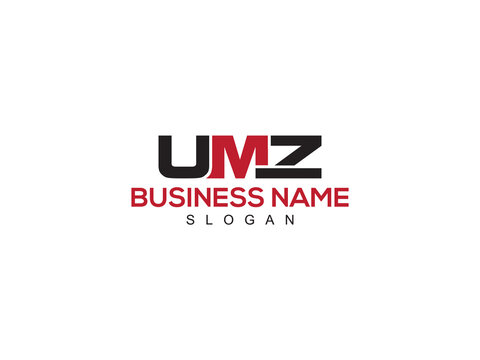 Colorful UMZ Logo Icon Design, Three Alphabet umz Logo Letter For Any Type Of Business