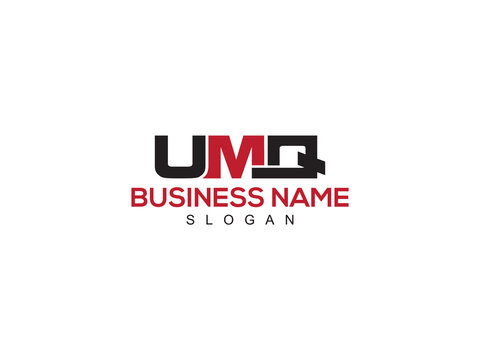 Colorful UMQ Logo Icon Design, Three Alphabet umq Logo Letter For Any Type Of Business