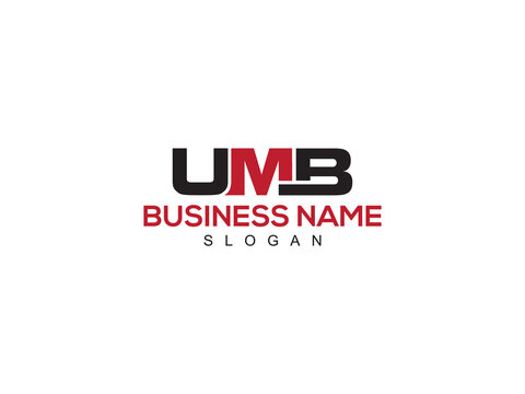 Colorful UMB Logo Icon Design, Three Alphabet umb Logo Letter For Any Type Of Business