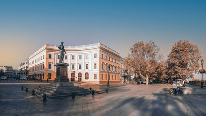Naklejka premium Monument to Count Richelieu in Odessa, Ukraine