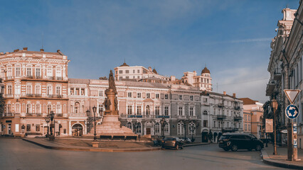 Fototapeta premium Ekaterininskaya square in Odessa, Ukraine