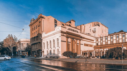 Fototapeta na wymiar Historic buildings in the center of Odessa, Ukraine