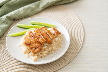 Grilled Chicken with Steamed Rice