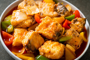 fish stew with tomato and pepper