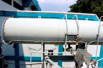 Jakarta, Indonesia, August 11, 2022; 15020kv  Transformer conservator tank