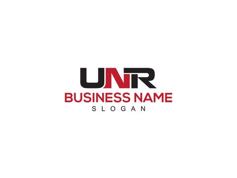 Initial UNR Logo Icon, Colorful unr Logo Letter Vector Image With Three Alphabet Letter Design For Business