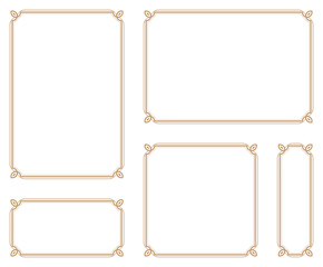 Decorative frame.A frame that gave a change in size to the same design.Good frame for a4 size paper.Certificate frame.