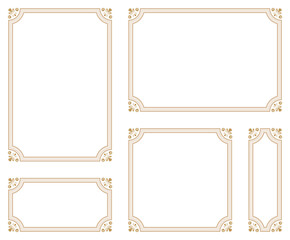 Decorative frame.A frame that gave a change in size to the same design.Good frame for a4 size paper.Certificate frame.