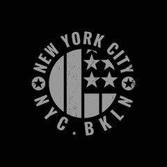 New york illustration typography. perfect for designing t-shirts, shirts, hoodies, poster, print