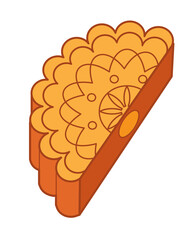Mooncake, cartoon illustration