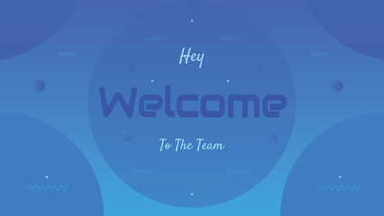 Welcome banner and sign with colorful background design