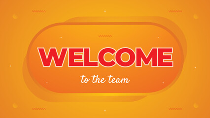 Welcome banner and sign with colorful background design